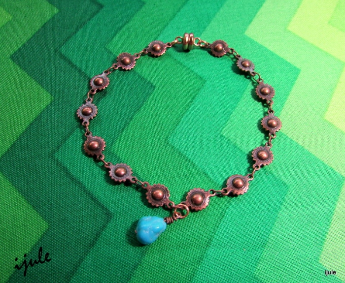Copper & Turquoise Bracelet  40