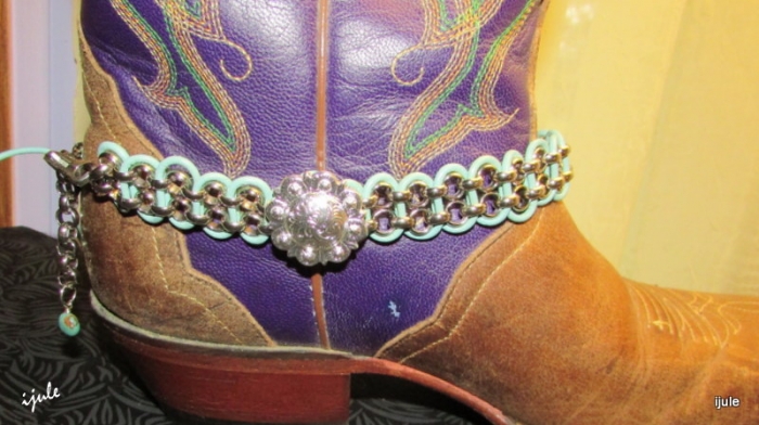 Boot Bracelet with Silver Concho 3